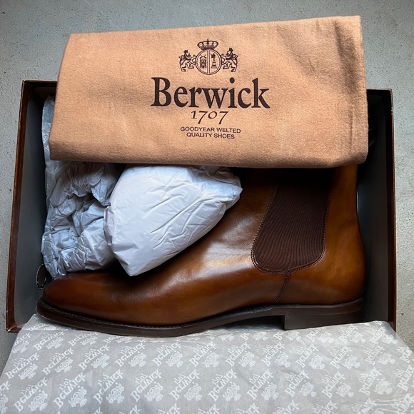 Berwick 1707 Chelsea Boots UK 11.5 w/ Shoe Trees - Picture 10 of 10